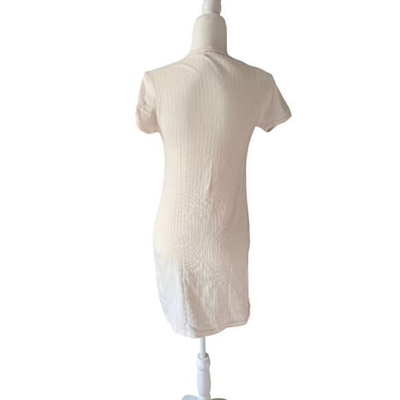 Scarlet Loungewear Light Yellow V-Neck Lounge Mini Dress Y2K - Picture 10 of 10